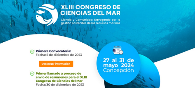 XLIII Congreso de Ciencias del Mar - Chile, 2024